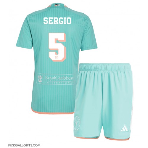 Inter Miami Sergio Busquets #5 Fußballbekleidung 3rd trikot Kinder 2024-25 Kurzarm (+ kurze hosen)